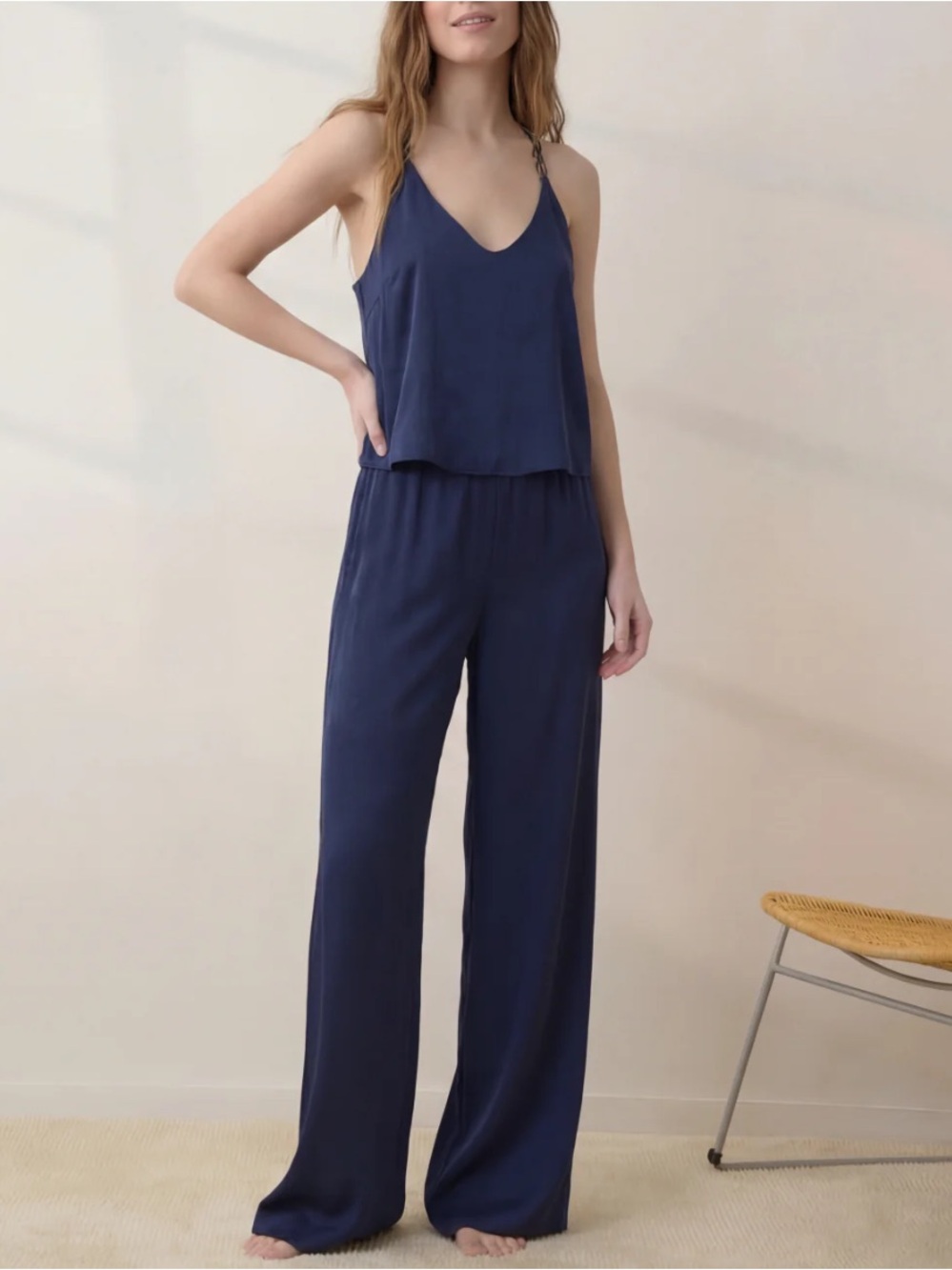 NWOT Lunya washable silk bias cami pant set